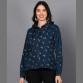 Women's Stylish printed crepe shirt Coral Printed